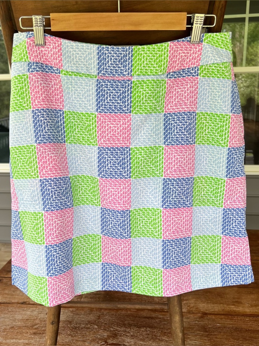 Vineyard Vines women’s patchwork multi-color performance golf skort size 6